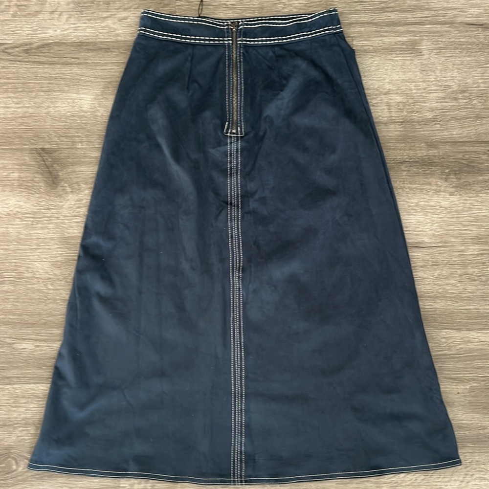 En Saison Robin Midi Skirt faux suede - Picture 10 of 12